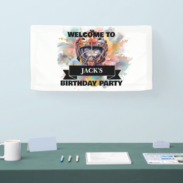 Ice Hockey Helmet  Banner (Tradeshow)