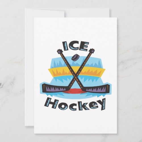 Ice Hockey Invitation