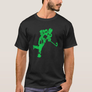 Ice Hockey  Irish Kids Boys Men  St Patricks Day T-Shirt