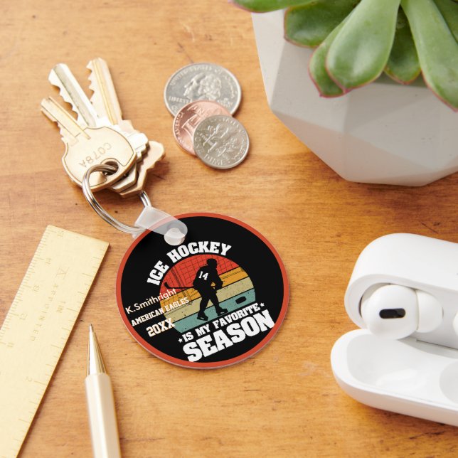 Ice Hockey is my Favorite Season Keychain (Desk)