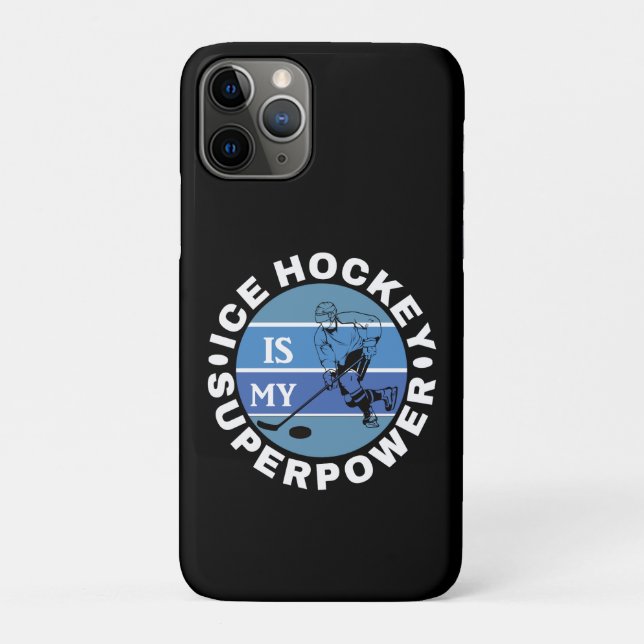 Ice Hockey Is My Superpower Case-Mate iPhone Case (Back)