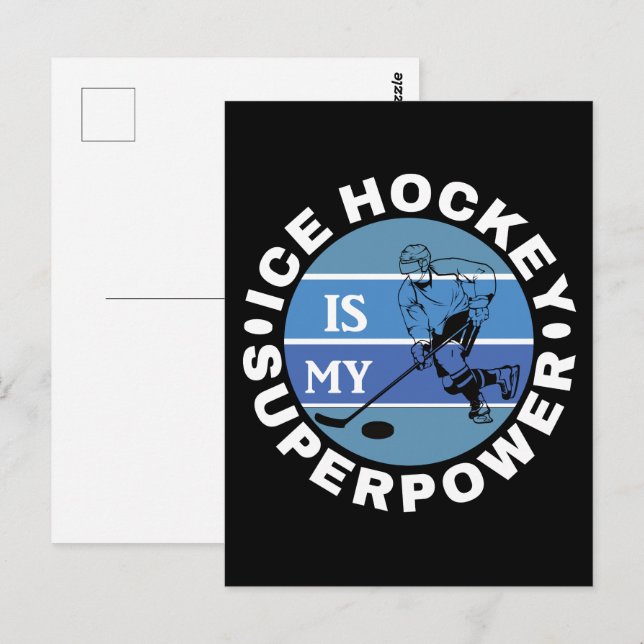 Ice Hockey Is My Superpower Postcard (Front/Back)