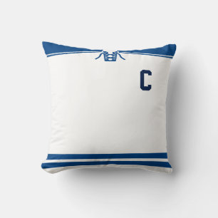Ice Hockey Jersey Name & Number Template Pillow