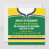 Ice Hockey Jersey Themed Party Invites Template | Zazzle