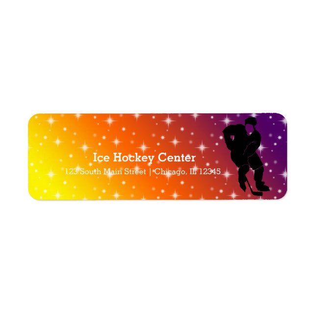 Ice Hockey Label (Front)