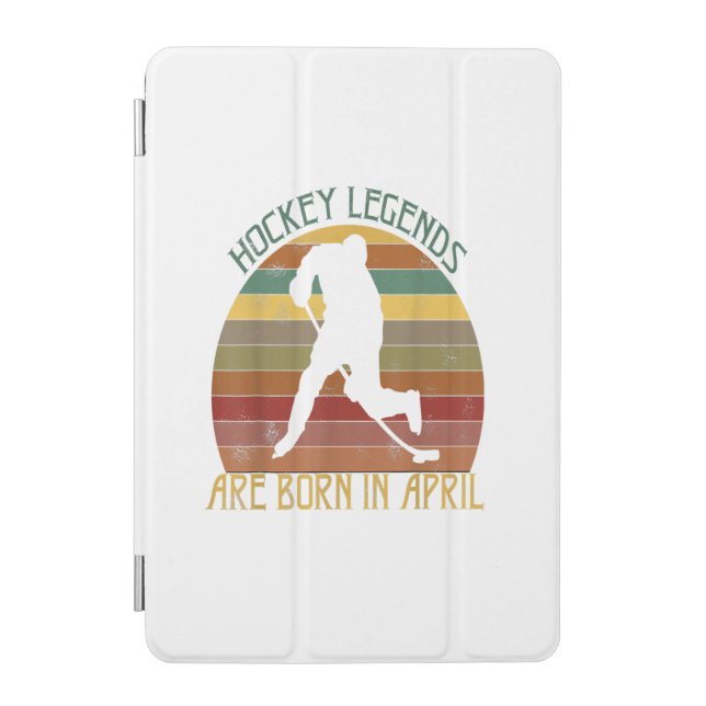 Ice Hockey Legends Are Born In April Birthday iPad Mini Cover (Front)