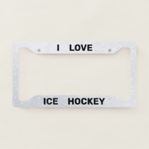 Ice Hockey License Plate Frame