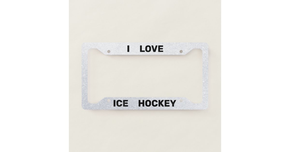 Ice Hockey License Plate Frame Zazzle