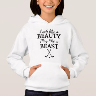Ice hockey: Look like a beauty play like a beast. Hoodie
