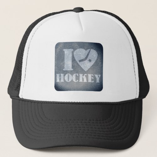 Ice Hockey Love Trucker Hat