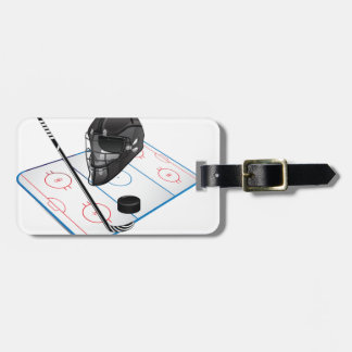 Ice Hockey Luggage Tag