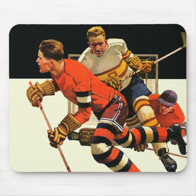 Ice Hockey Match Mouse Pad (Front)