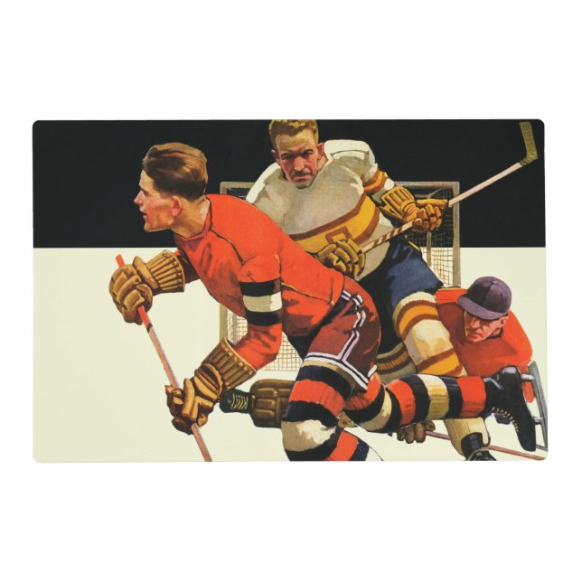 Ice Hockey Match Placemat (Front)