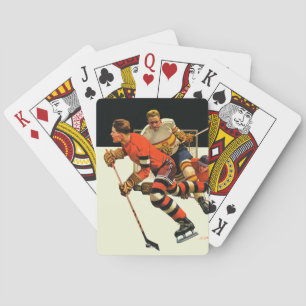 Ice Hockey Match Poker Cards