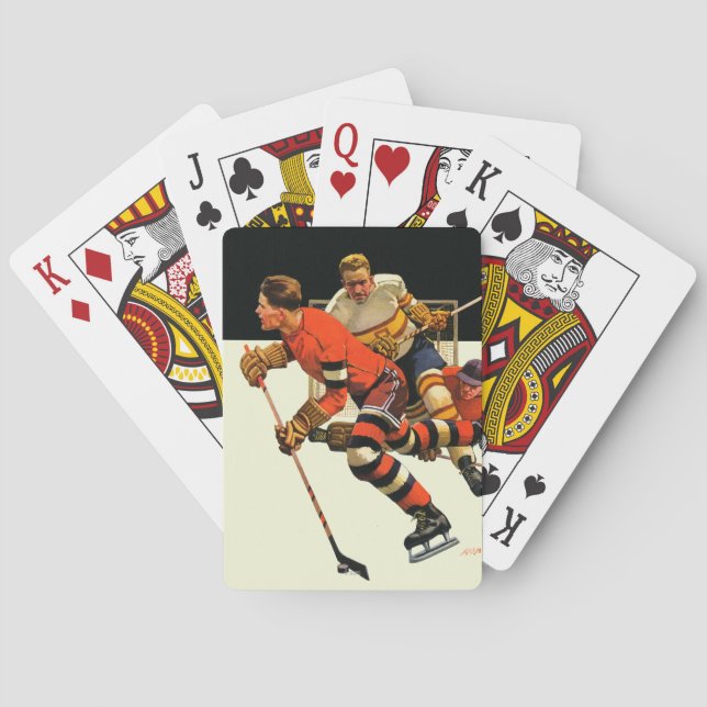 Ice Hockey Match Poker Cards (Back)