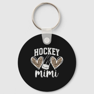 Ice Hockey Mimi Grandma Hearts Mimi Of A Hockey Pl Keychain