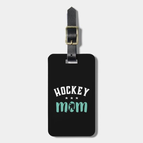 Ice Hockey Mom Proud Mother of Sports Player Son Luggage Tag
