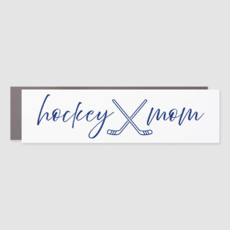 Ice Hockey Mom Retro Graphic Proud Sport Family Car Magnet