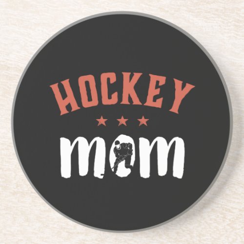 Ice Hockey Mom Vintage Retro Proud Sports Mother Coaster