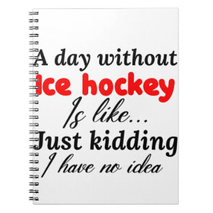 ice hockey notebook