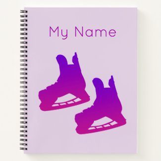 Ice hockey notebook (for girl player)