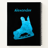 Ice Hockey notebook skate turquoise (Back)