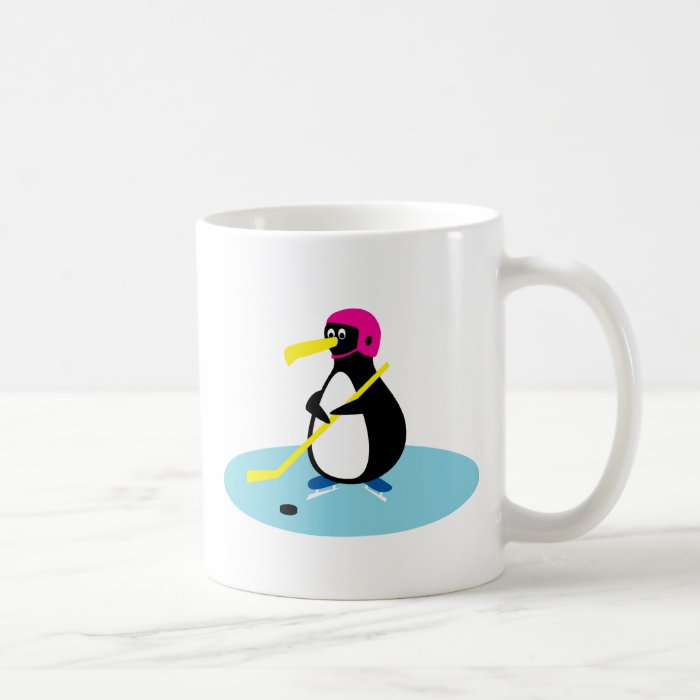 Ice Hockey Penguin Mugs