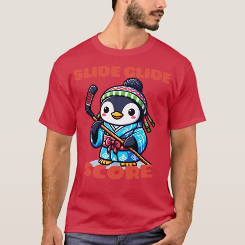 Ice hockey penguin T_Shirt
