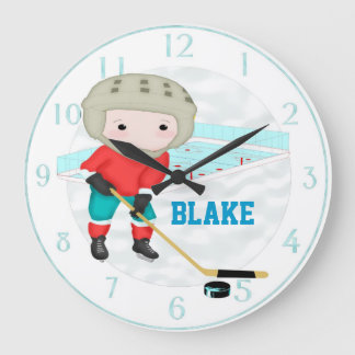 Ice Hockey Personalized Wall Clock