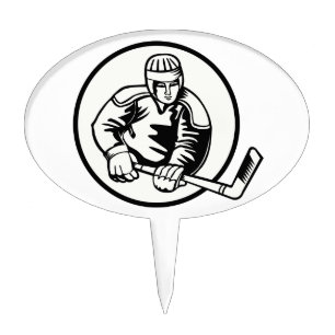 Ice Hockey Pictogram Cake Topper