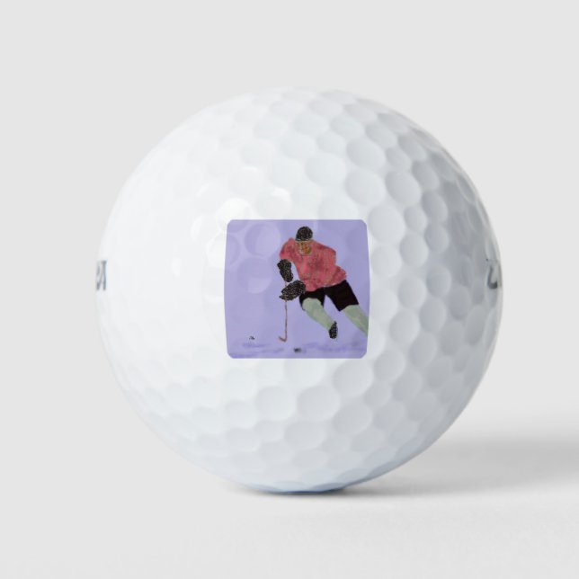 Ice Hockey Play Art Golf Balls (Front)