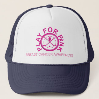 Ice Hockey Play for Breast Cancer Awareness Hat