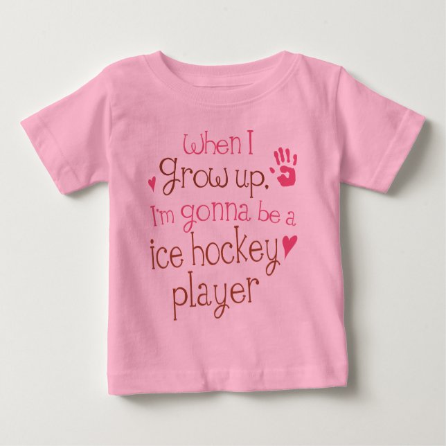 Ice Hockey Player (Future) Infant Baby T-Shirt (Front)