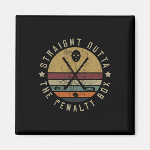 Ice Hockey Player Goalie Puck Face Mask Team Outfi Magnet