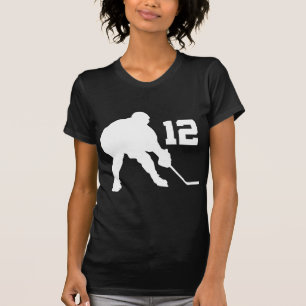 Ice Hockey Player Jersey Number 12 T-Shirt