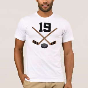 Ice Hockey Player Jersey Number 19 Gift T-Shirt