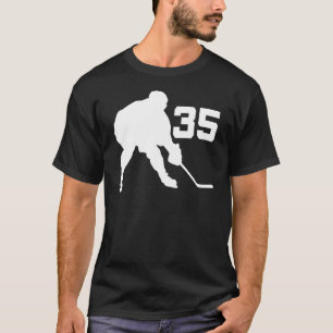 Ice Hockey Player Jersey Number 35 T-Shirt