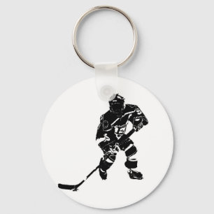 Ice Hockey Player Keychain