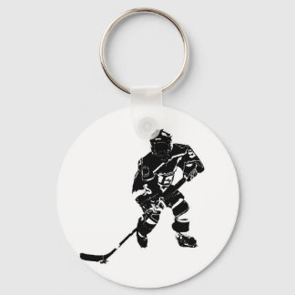Ice Hockey Player Keychain