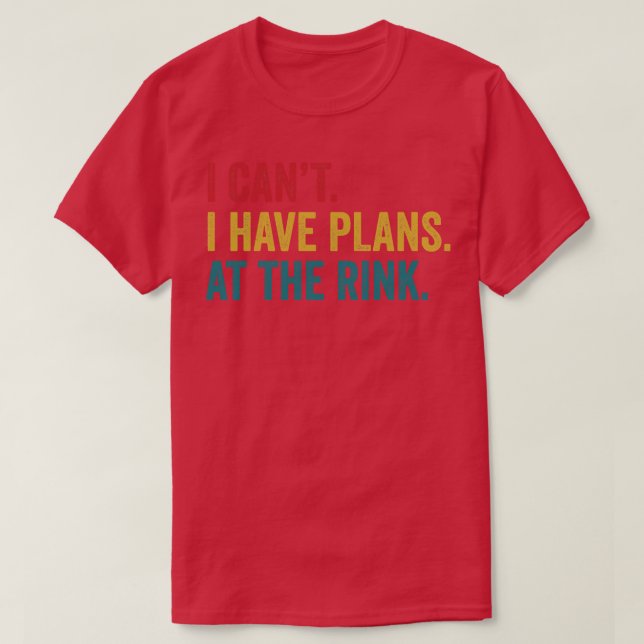 Ice Hockey Player Plans At The Rink Ice Hockey Coa T-Shirt (Design Front)