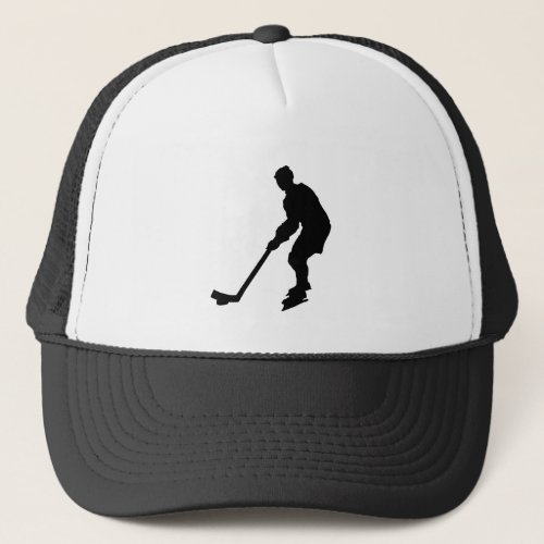 Ice Hockey Player Sport Game Trucker Hat