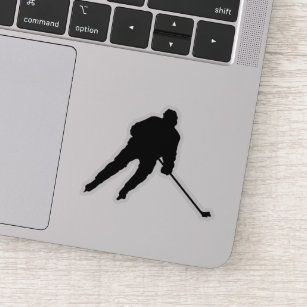 Ice hockey player - sticker (black)