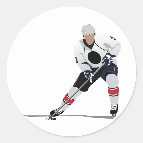 Ice Hockey Player Stickers