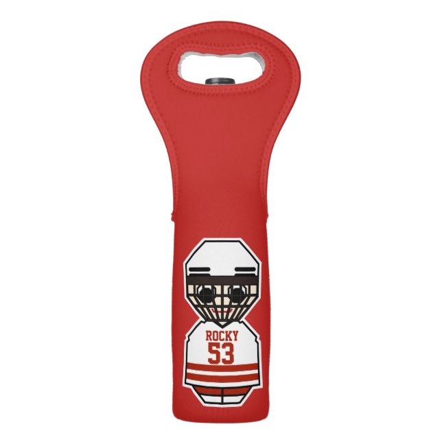 Ice hockey player wine bag (Front)