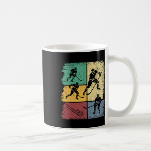 Ice Hockey Players Hand-drawn Retro Boys Men  Coffee Mug