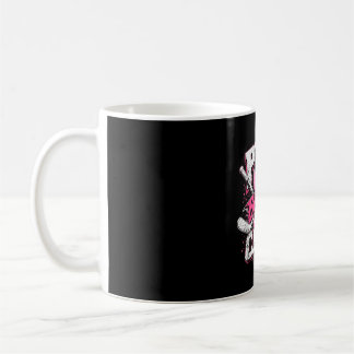 Ice hockey puck breast cancer awarrness coffee mug