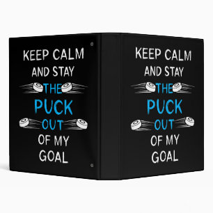 Ice Hockey Puck Play Ice Hockey Winter Team Sport  3 Ring Binder