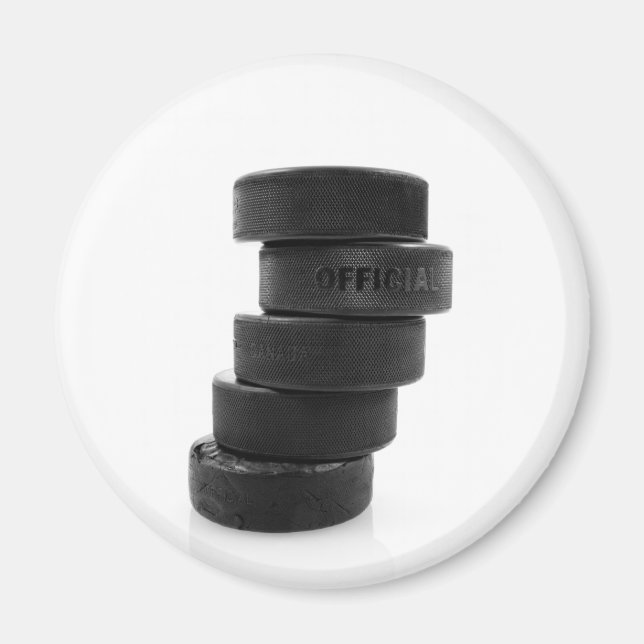 Ice hockey pucks... magnet (Front)