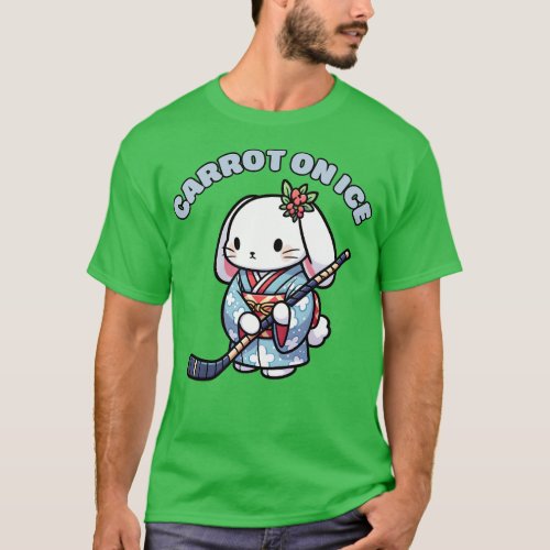 Ice hockey rabbit T_Shirt