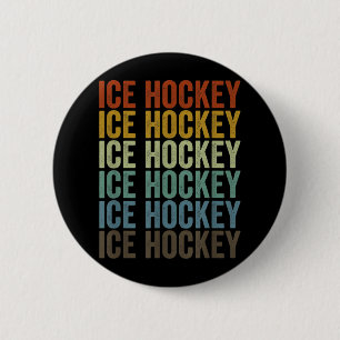 Ice Hockey Retro _1  Button